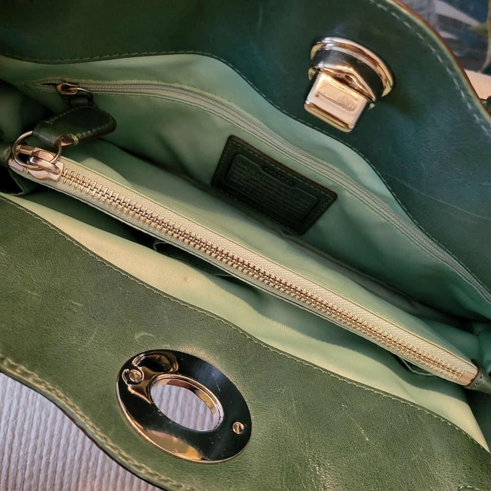 Coach Garnet Leather Handbag - Picture 3 of 5